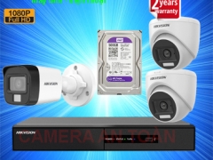 Trọn bộ 03 camera giám sát chất lượng cao Hikvision Full HD 2.0